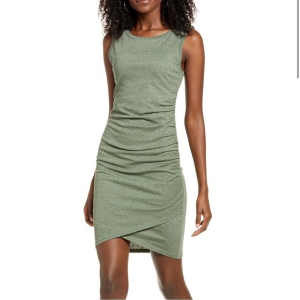 Leith ruched bodycon dress